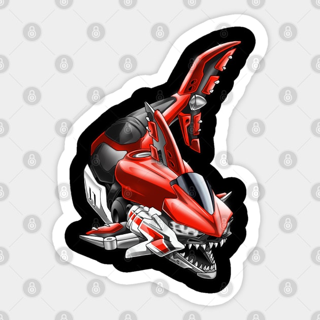 Yamaha YZF R3 Shark Sticker by MOTORIND